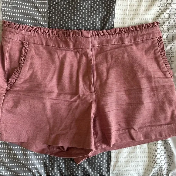 LOFT Pink High Waist Shorts - Picture 2 of 3